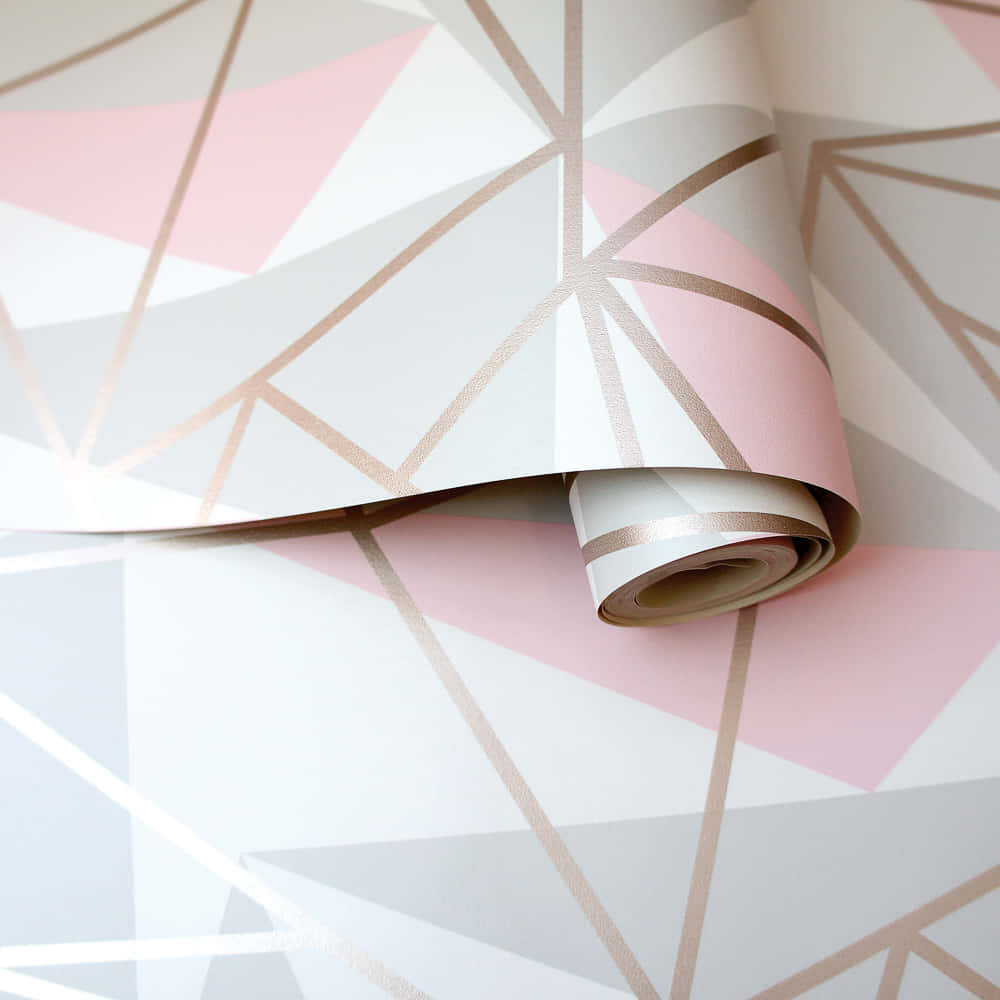 rose gold, soft pink, gray, SD Desktop Wallpaper