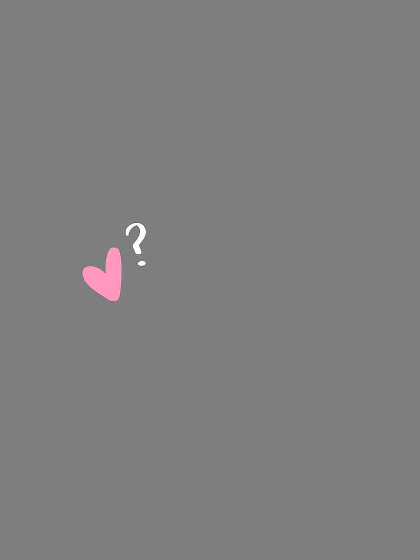 grey, pink, pink heart, SD Phone Wallpaper