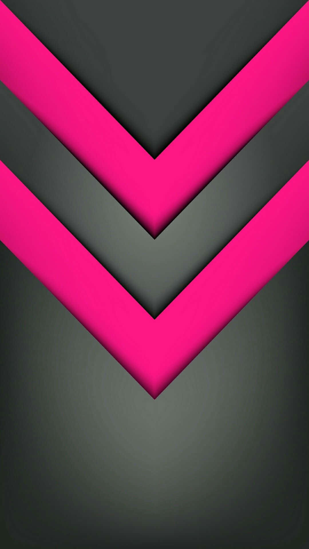 grey and pink, pink chevrons, dark gray gradients, Full HD Phone Wallpaper