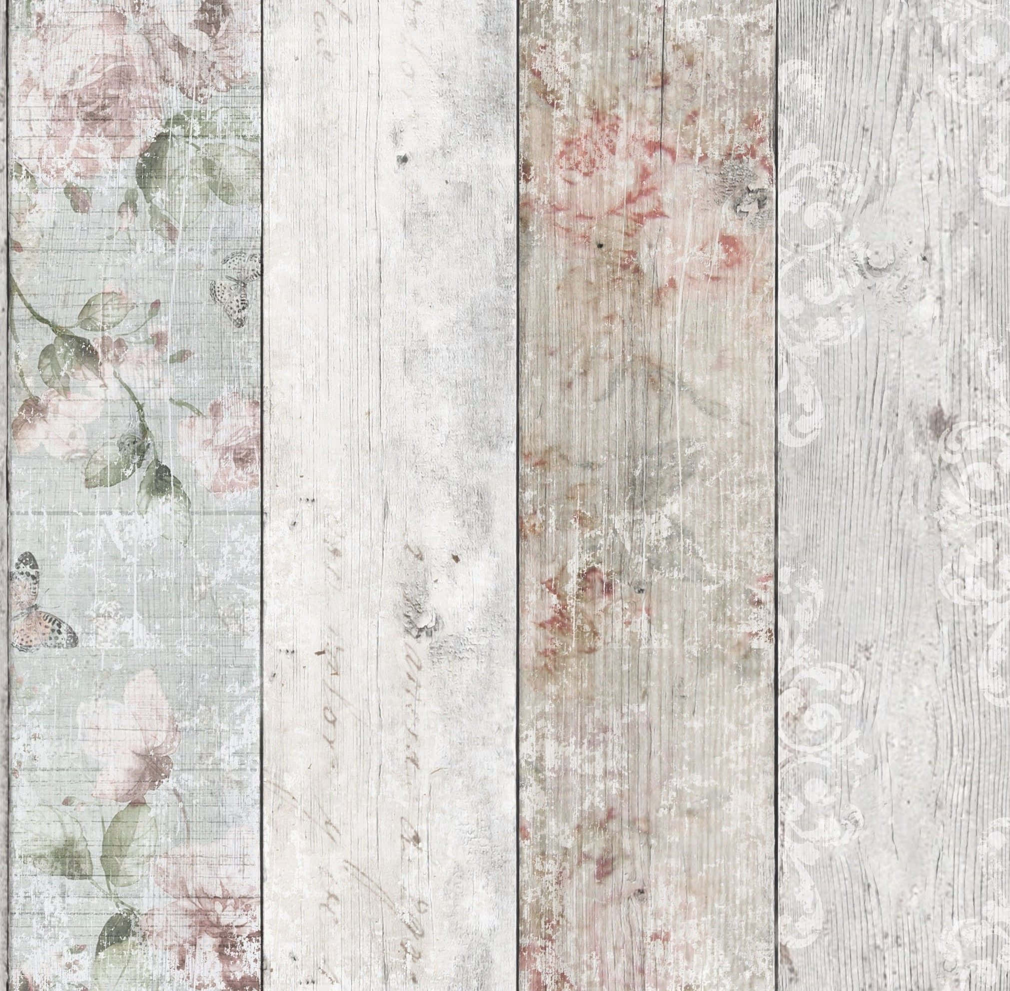 grey and pink 2021 x 1983, wooden planks, faded floral patterns, Full HD Desktop Wallpaper