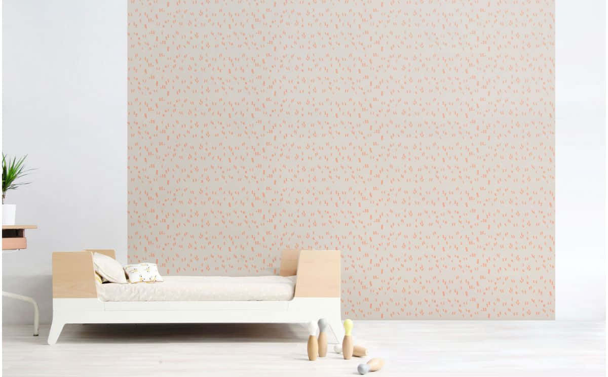 dark grey, light pink, white bed, SD Desktop Wallpaper