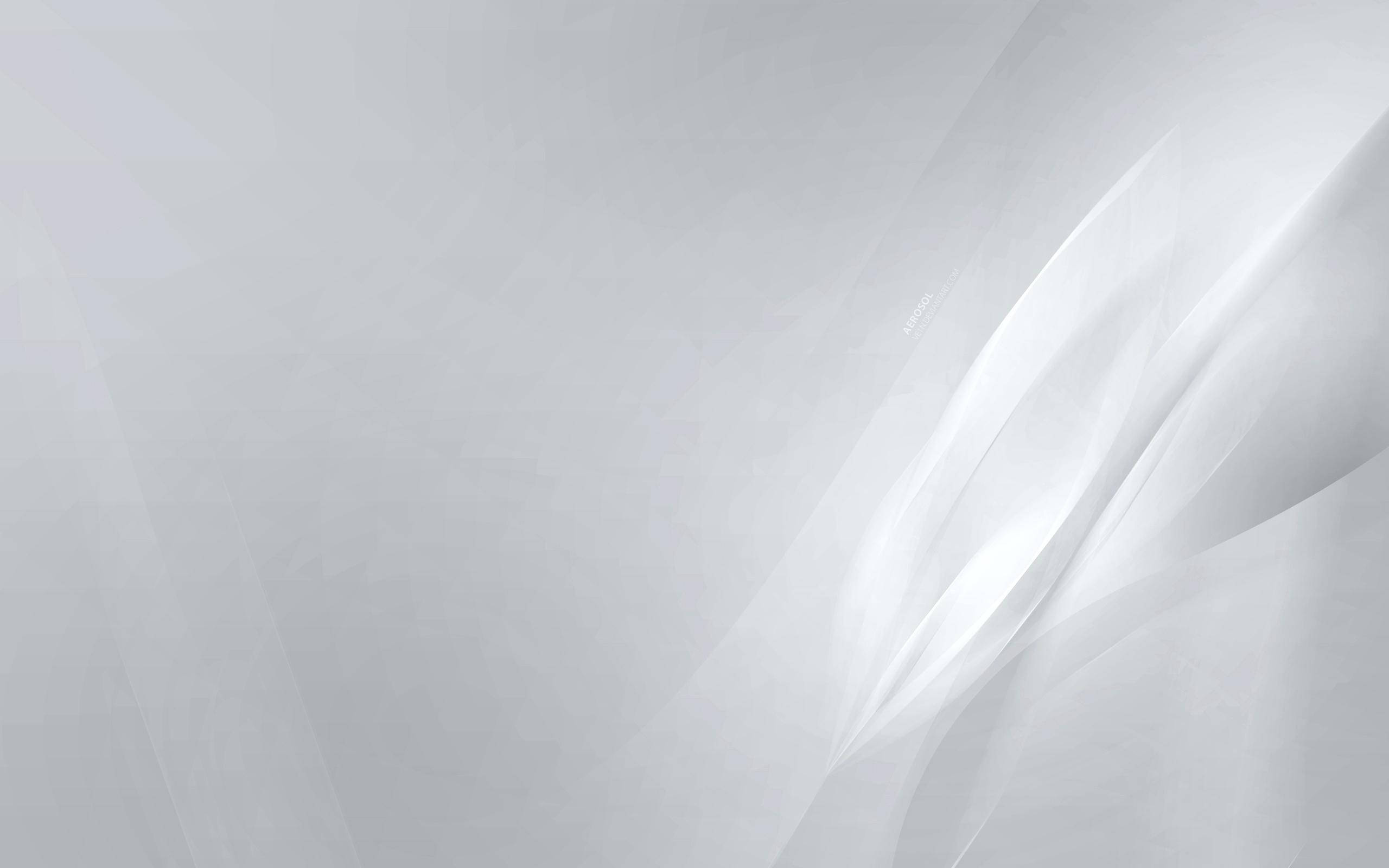 light gray, soft flowing white and gray abstract waves, serene minimalist background, 2K Desktop Wallpaper
