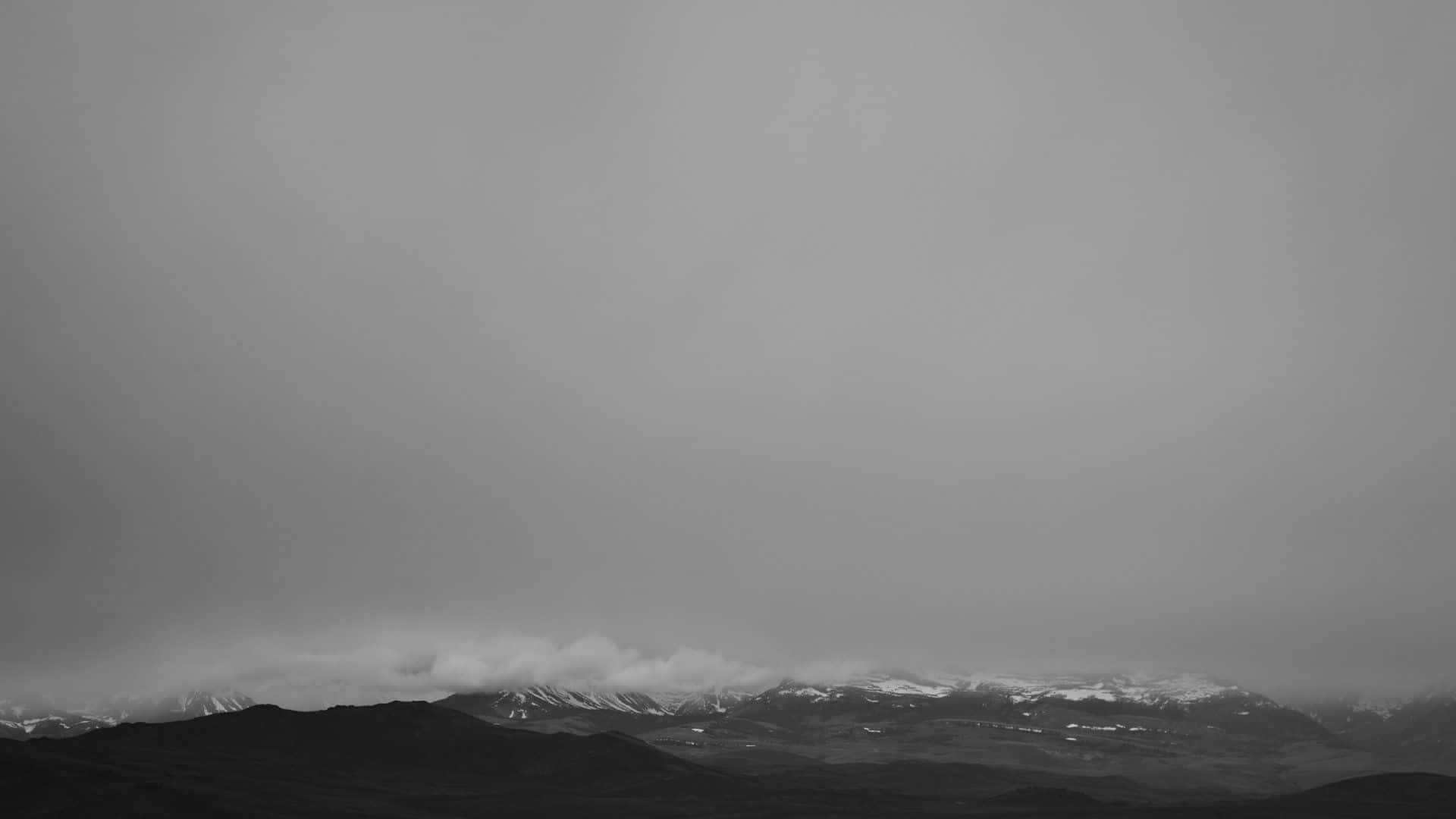 Grey Desktop, mountain range, snow capped peaks, Full HD Desktop Wallpaper