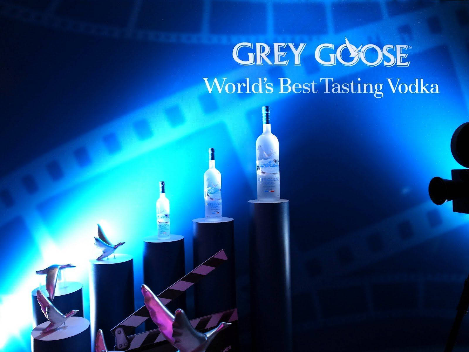 Grey Goose, vodka, pedestals, HD Desktop Wallpaper