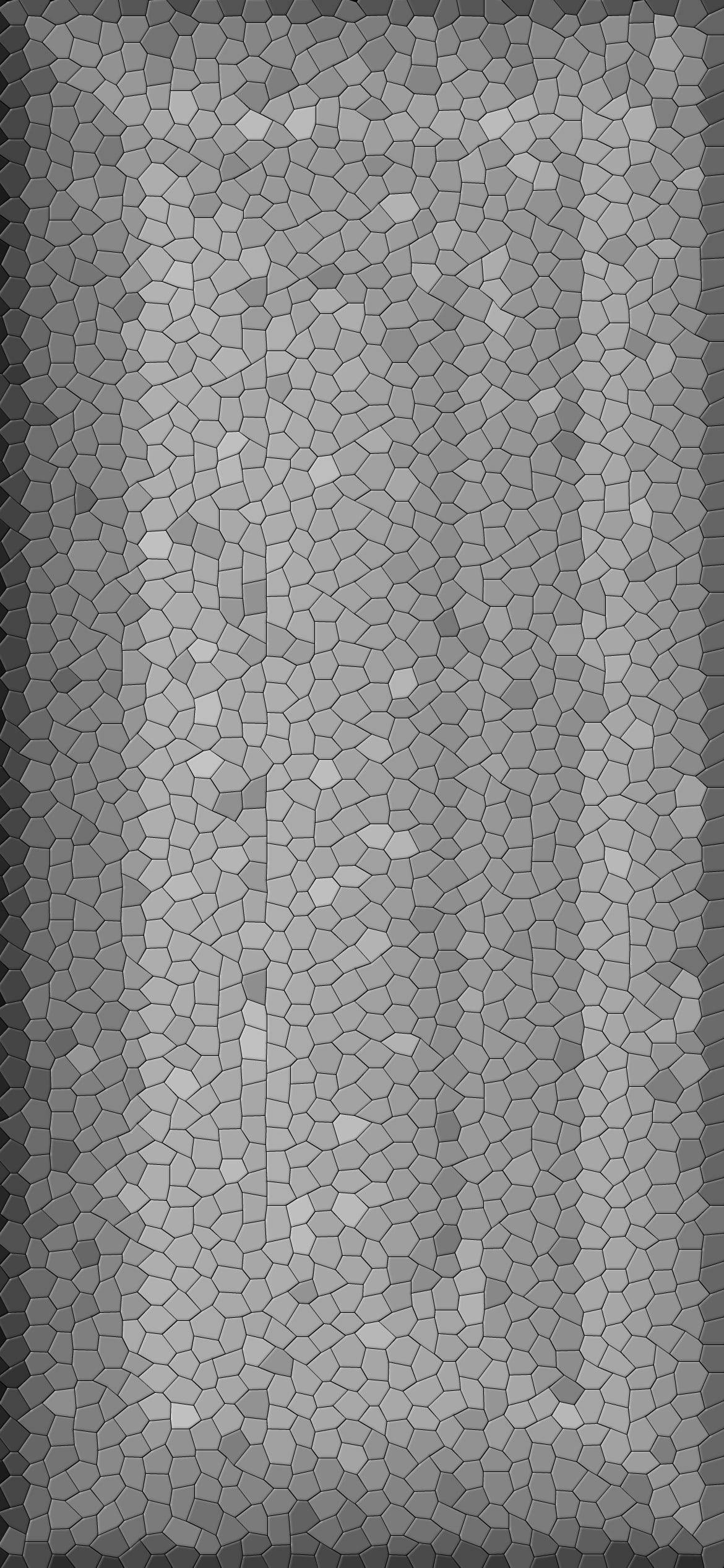 Grey iPhone, mosaic art, monochrome, Full HD Phone Wallpaper