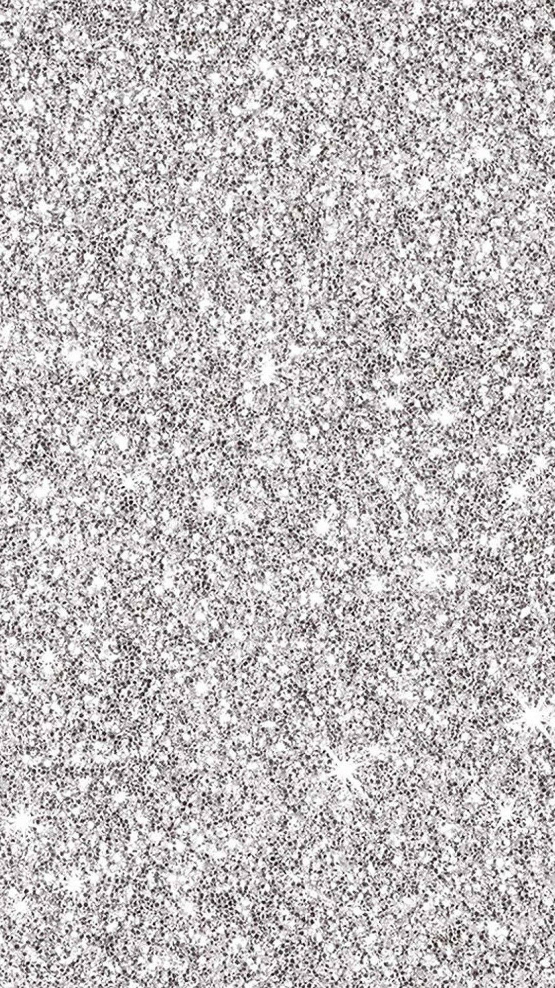 Grey iPhone, star pattern, sparkling silver glitter texture, Full HD Phone Wallpaper