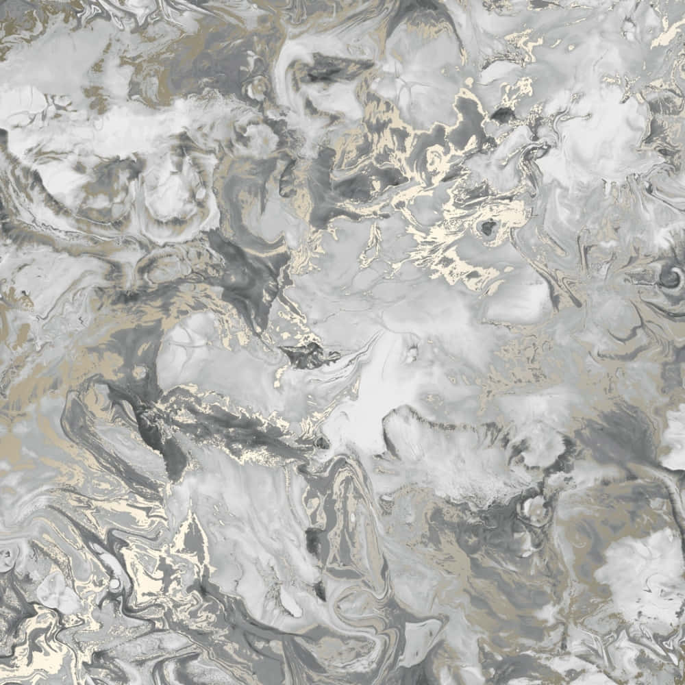 silver gray, cream, abstract swirling pattern, SD Desktop Wallpaper