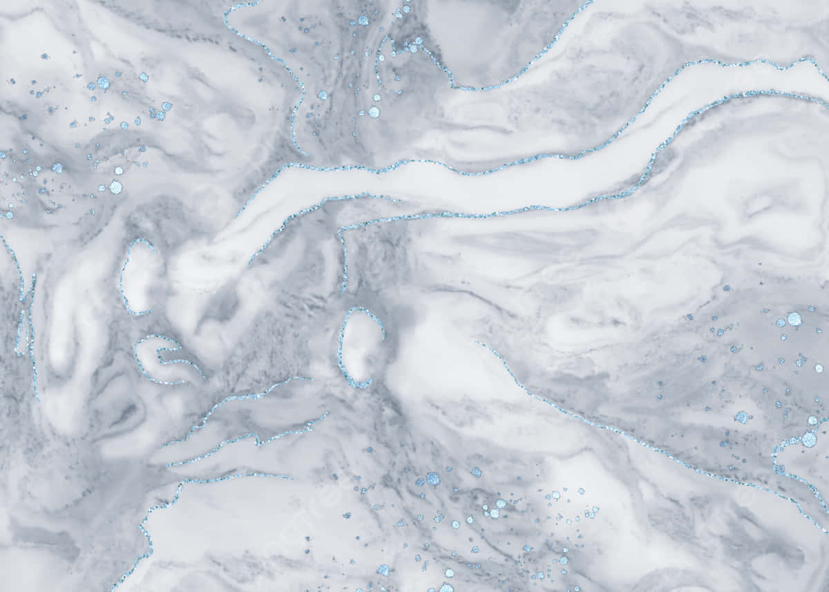 Grey Marble, silver, light blue, SD Desktop Wallpaper