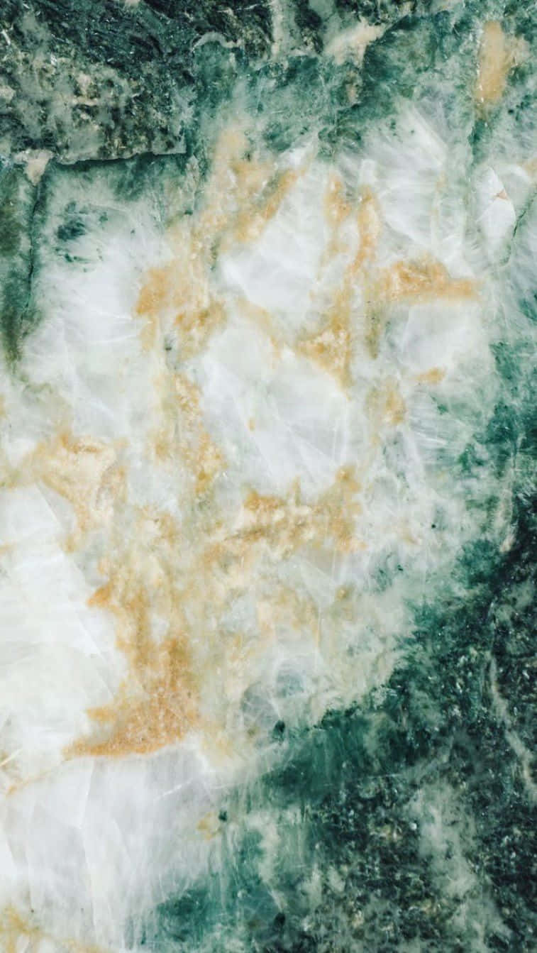 mint green marble, swirling white green and gold veins, marble surface, HD Phone Wallpaper