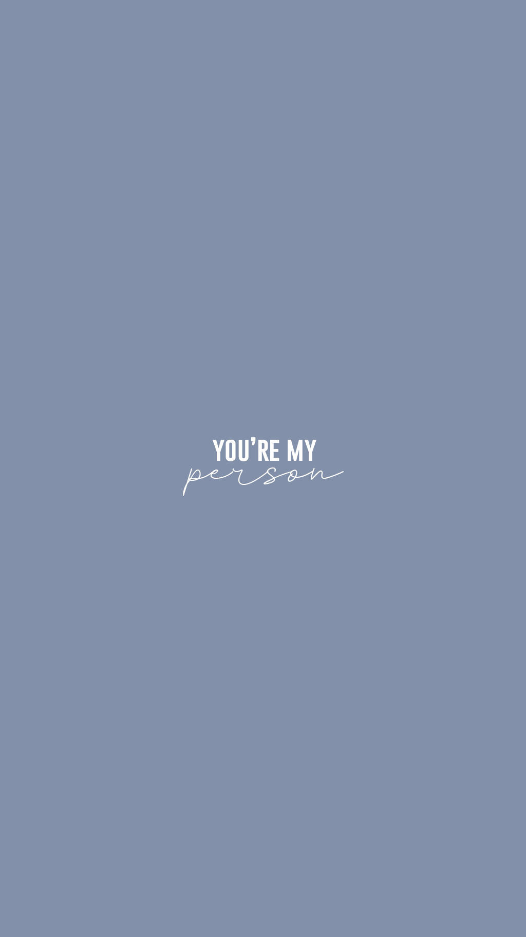 Grey's Anatomy, you're my person, blue, HD Phone Wallpaper