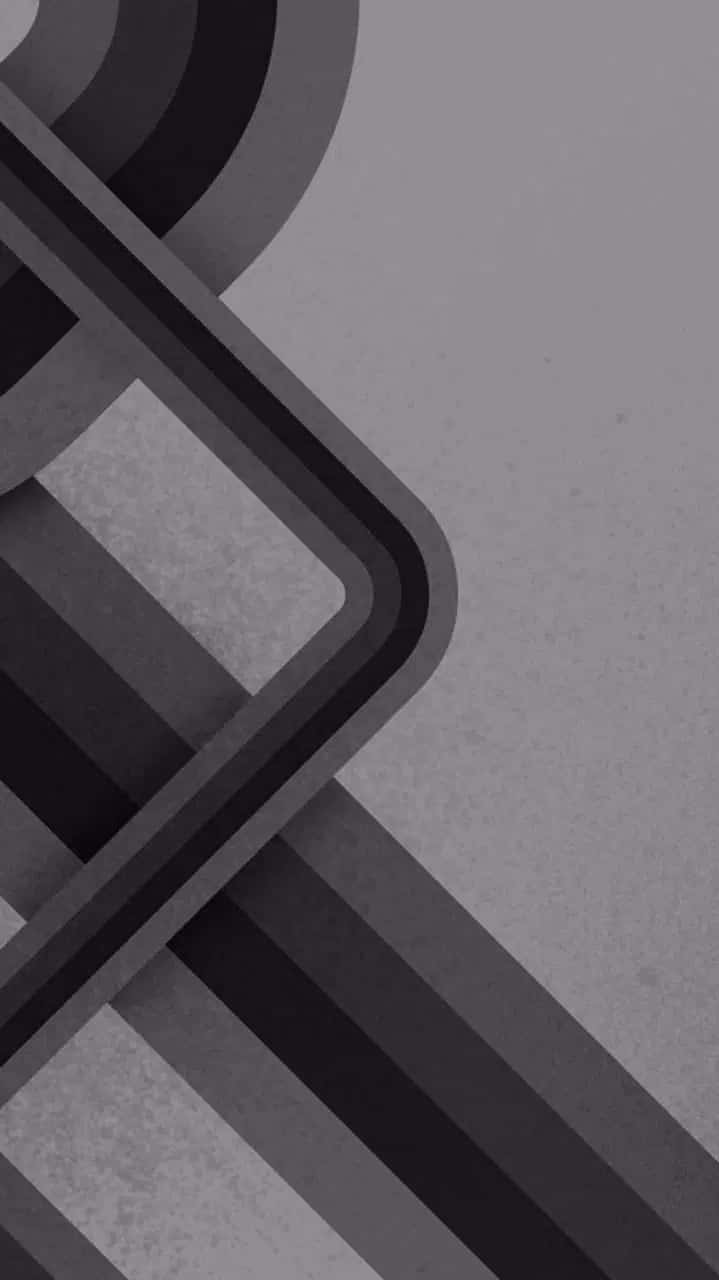 black and white abstract design, monochrome gray tones, abstract geometric shapes, HD Phone Wallpaper