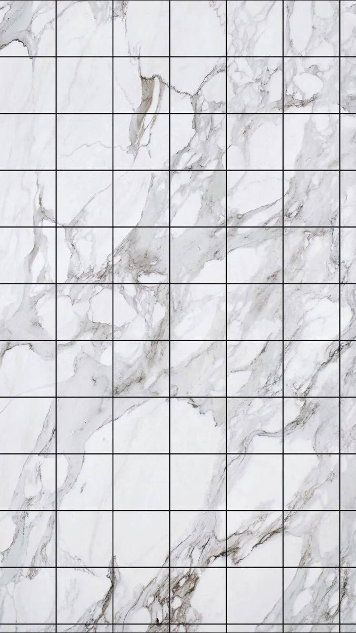 black grid aesthetic, white marble tiles, gray veins, HD Phone Wallpaper