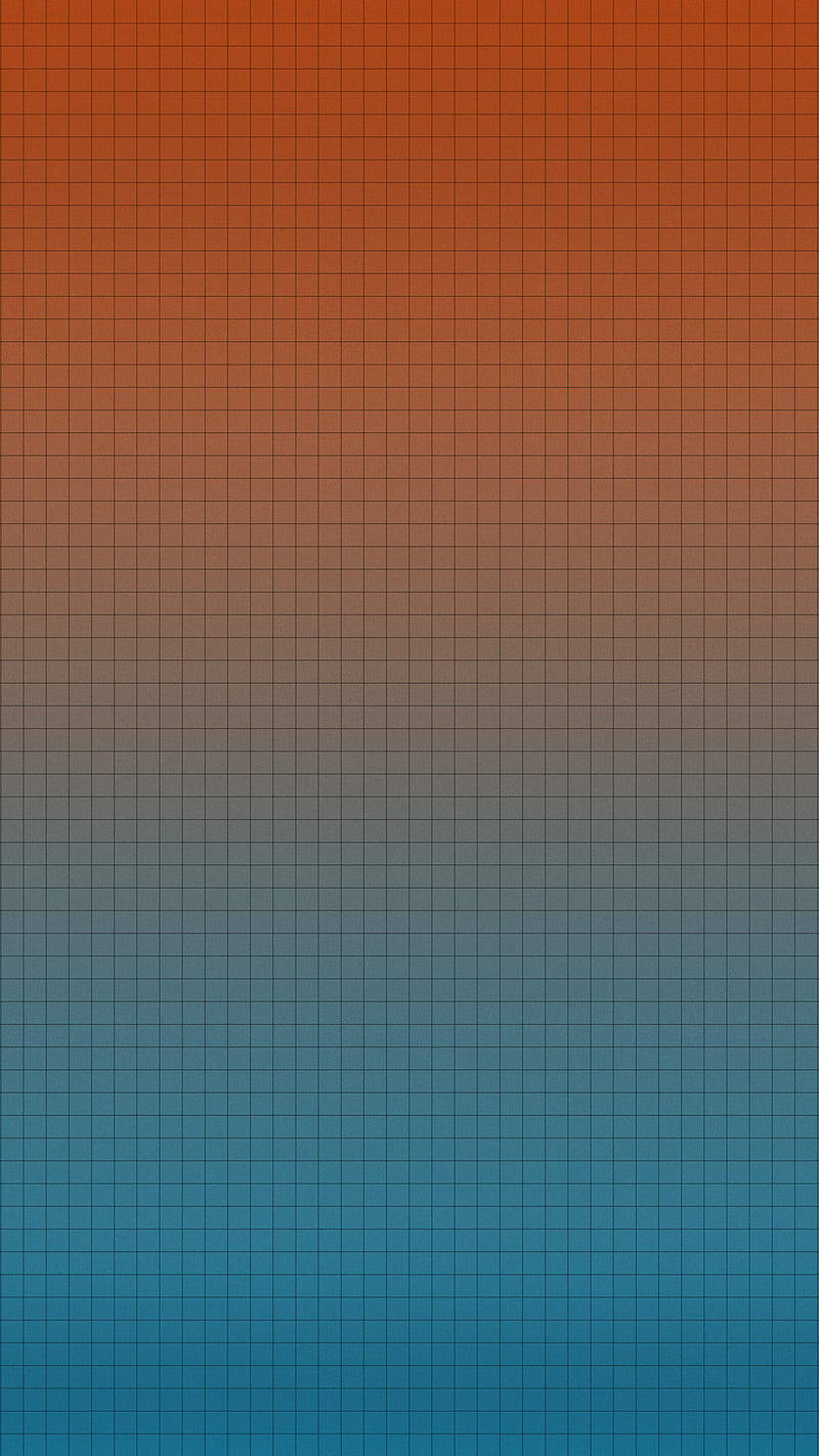 orange blue gradient, grid pattern, wallpaper, HD Phone Wallpaper
