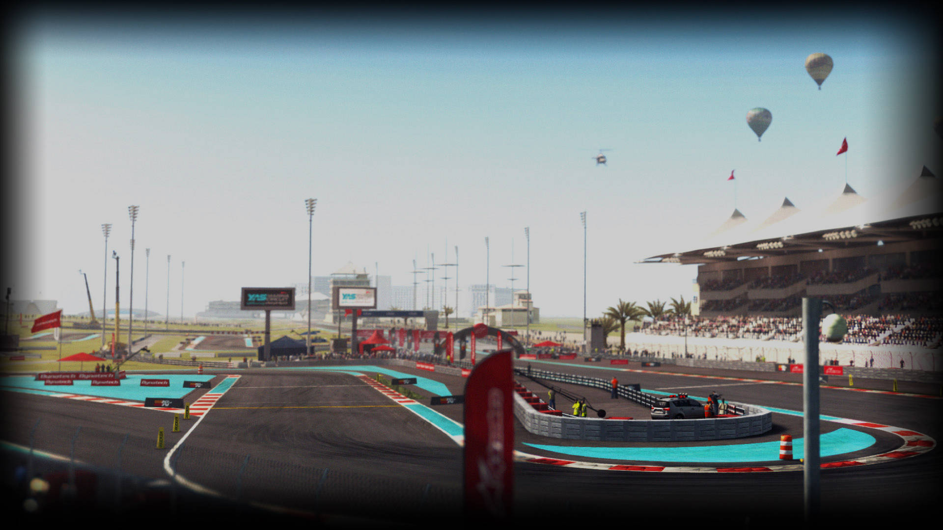 Grid Autosport, race track, turquoise curbs, Full HD Desktop Wallpaper