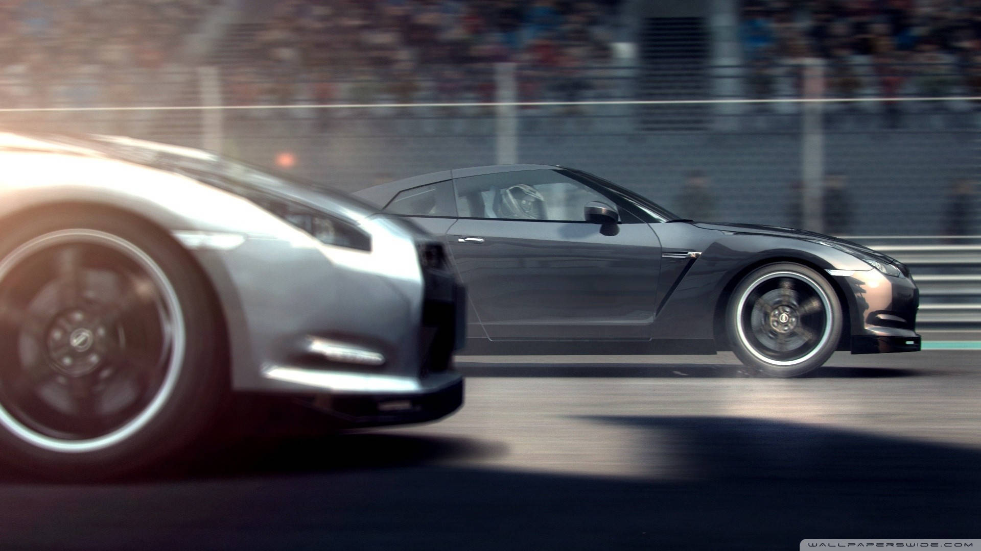 Grid 2, sports cars, sunlit track, Full HD Desktop Wallpaper