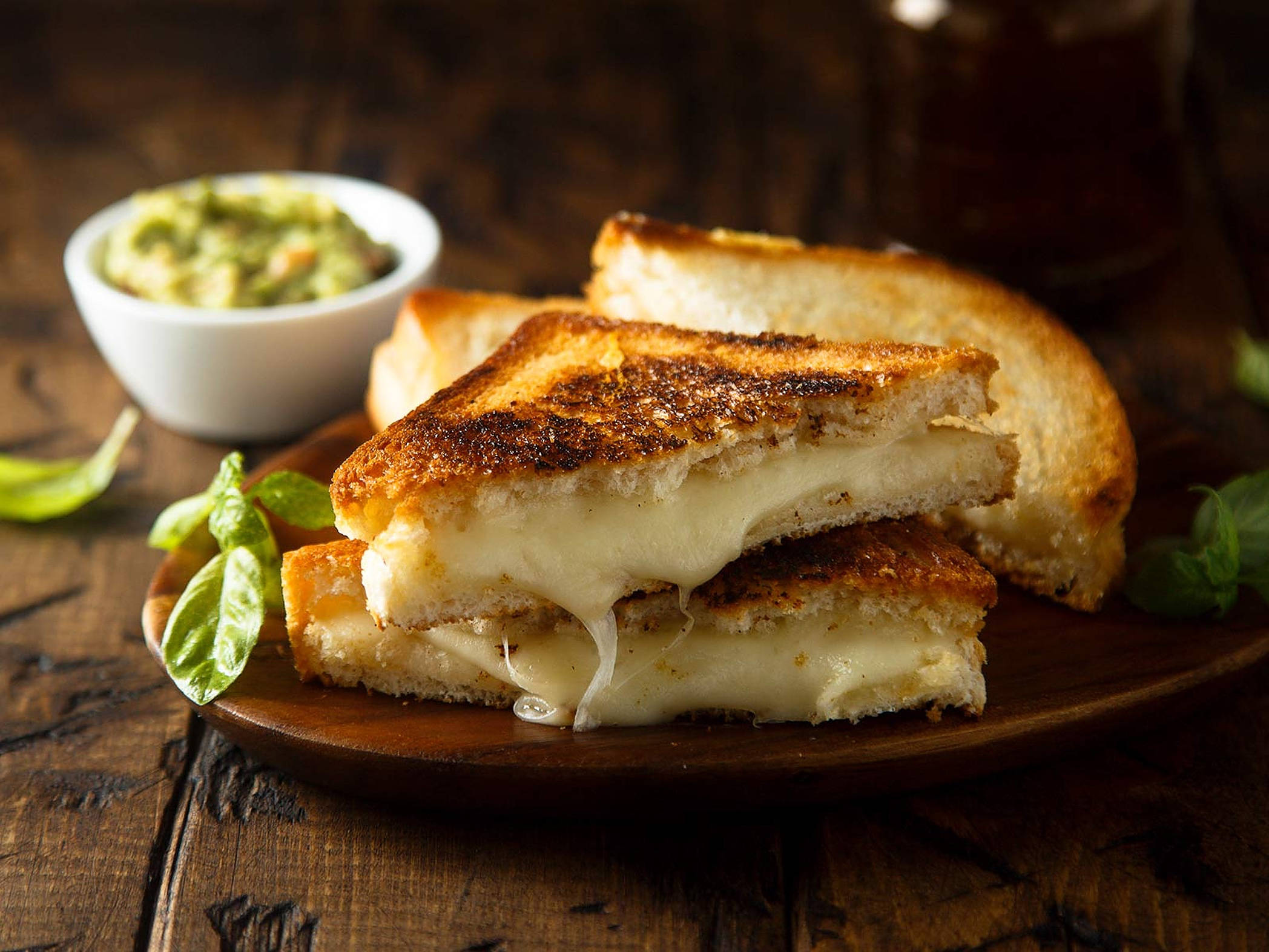 grilled cheese sandwich, golden-brown, melted cheese, Full HD Desktop Wallpaper