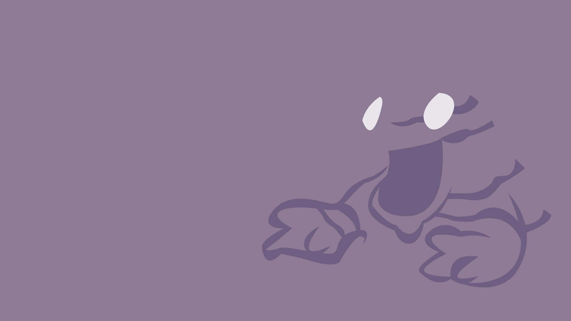 minimalist, purple silhouette, cartoon frog, Full HD Desktop Wallpaper