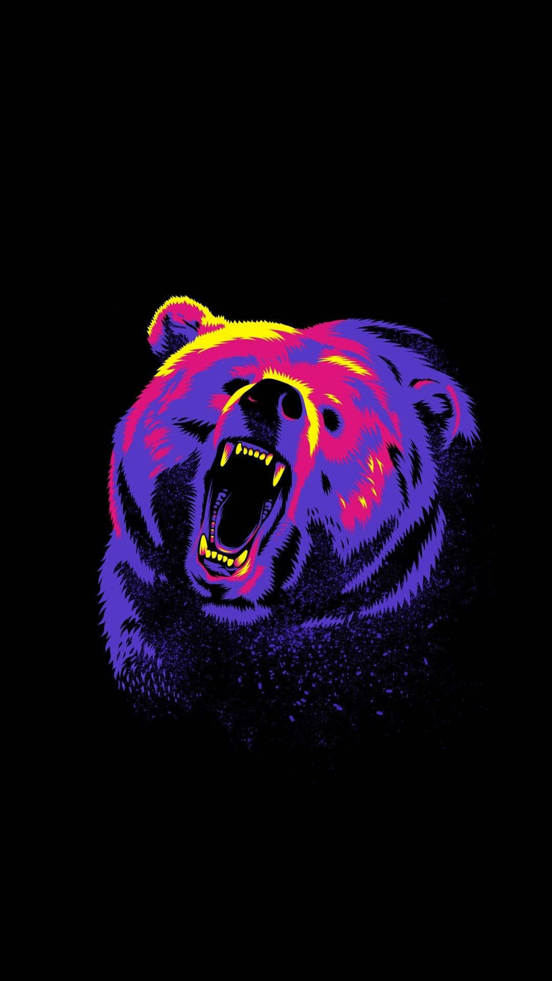 neon purple, pink, yellow fur, Full HD Phone Wallpaper