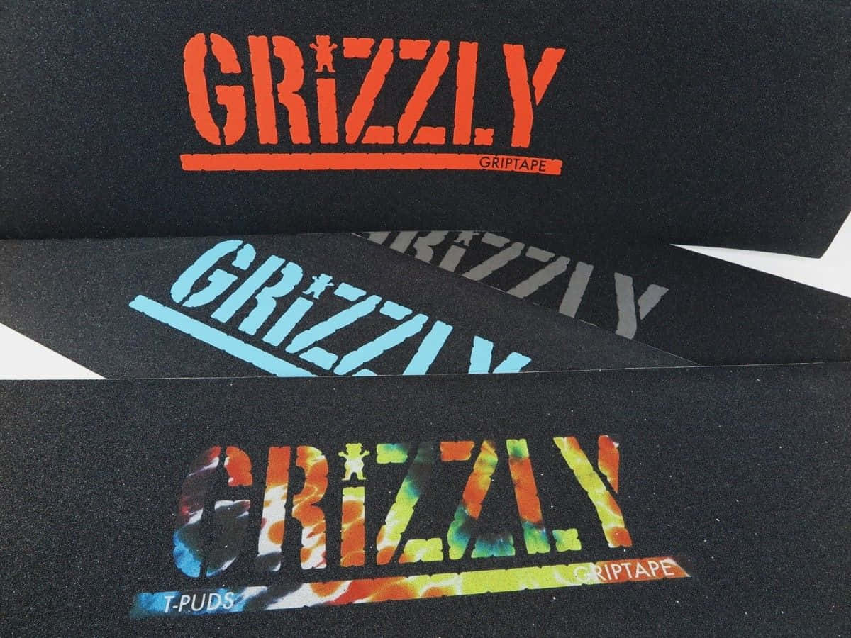 Grizzly griptape, black, orange, SD Desktop Wallpaper