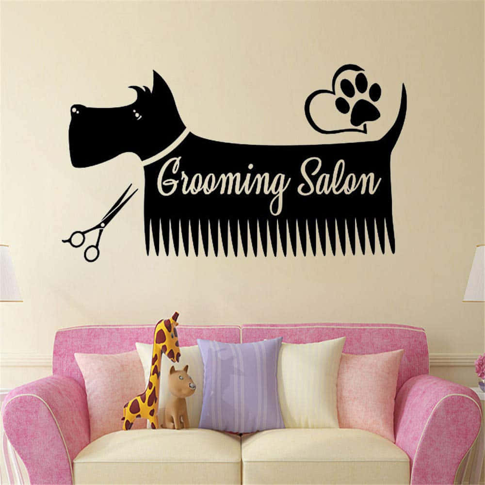 dog, comb, paw print, SD Desktop Wallpaper