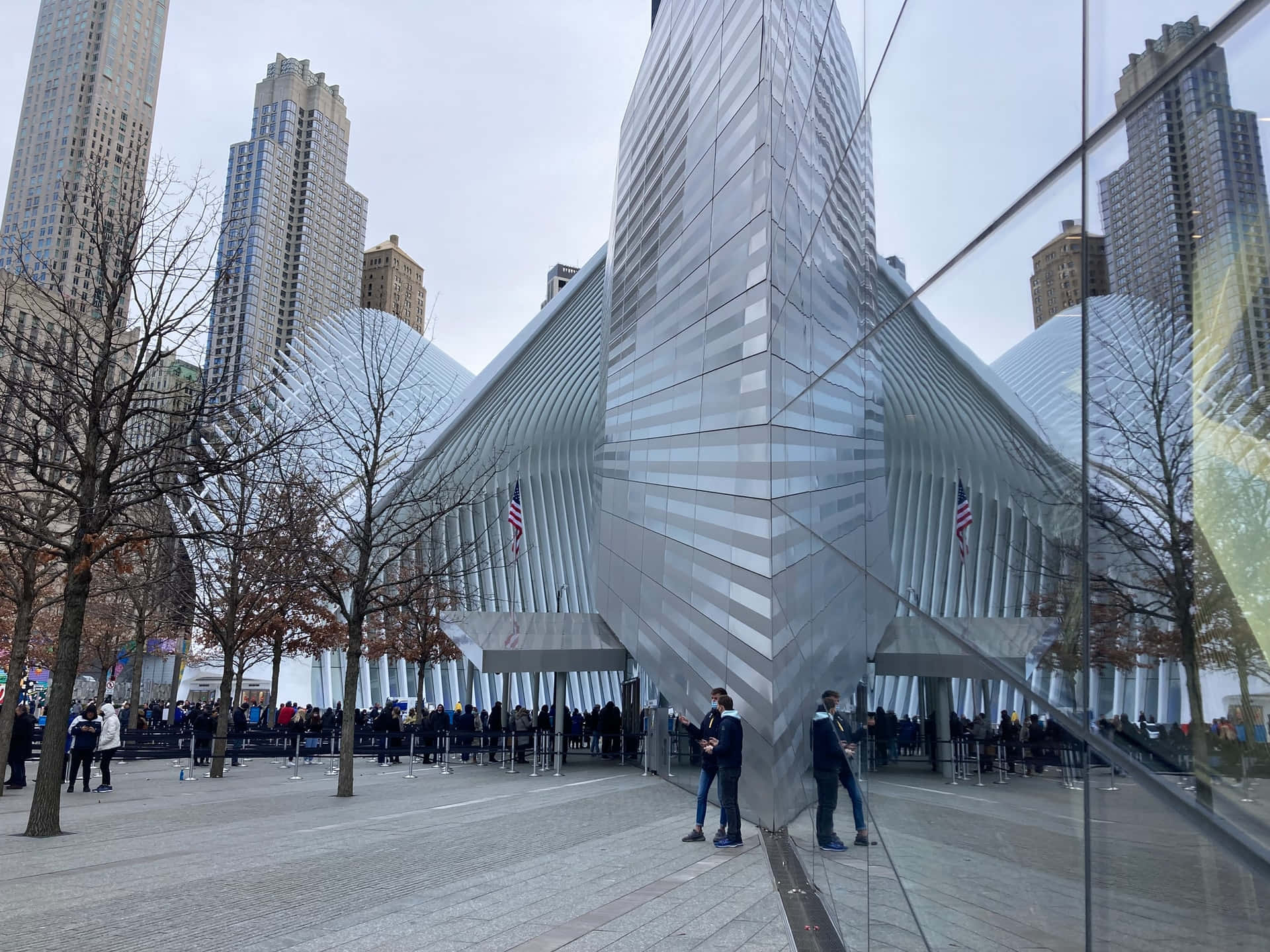 Ground Zero, modern glass and steel architecture, towering city skyscrapers, Full HD Desktop Wallpaper