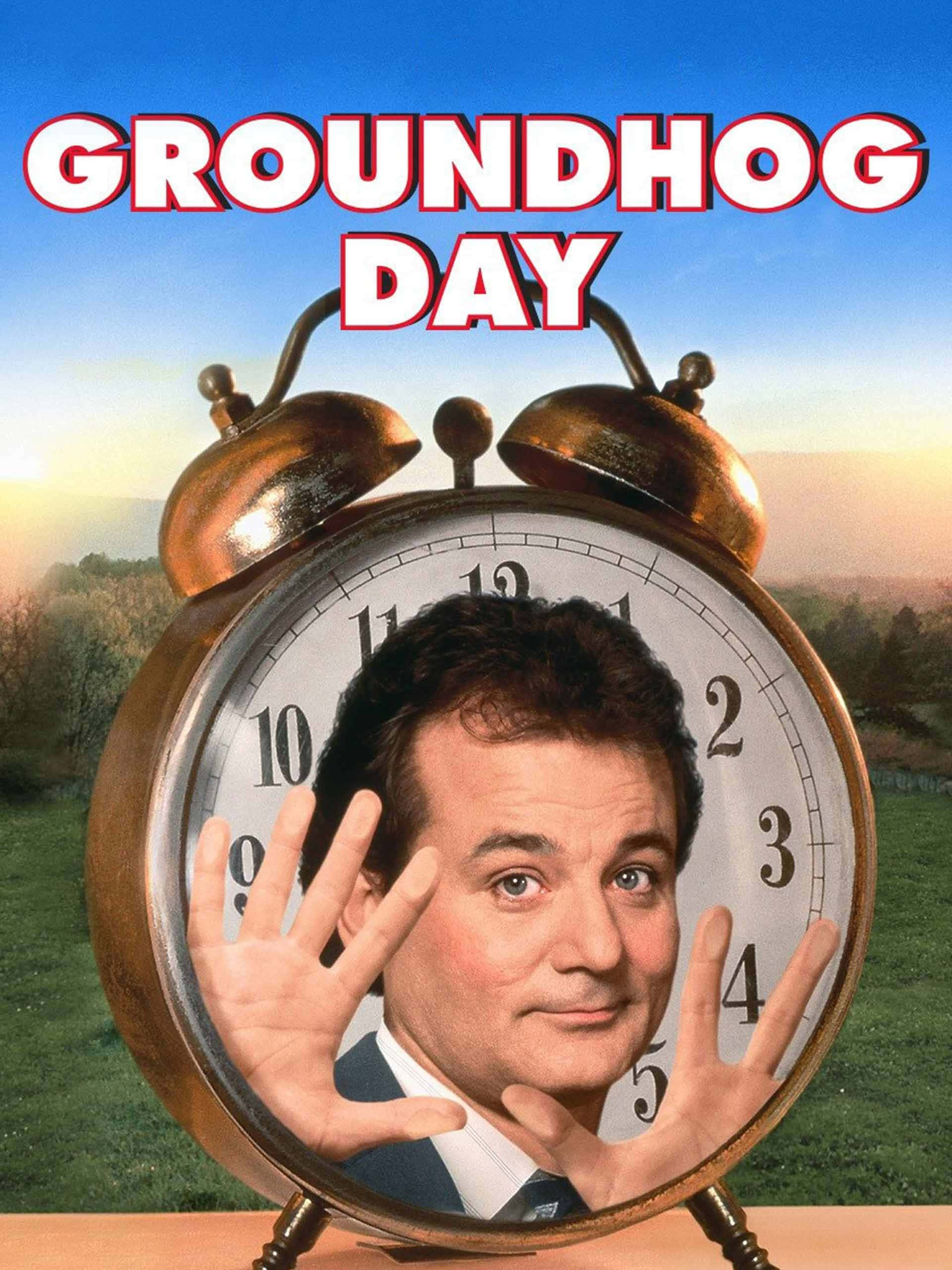 Groundhog Day, brass alarm clock, sunrise, 2K Phone Wallpaper