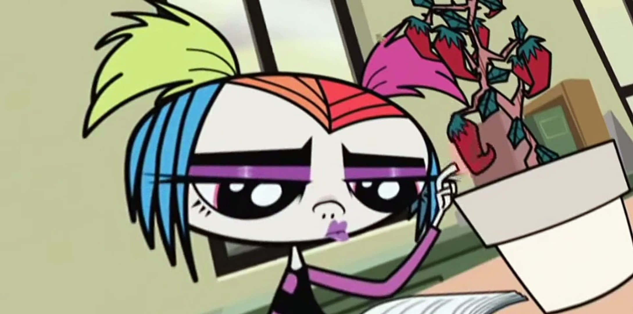 Growing Up Creepie, Creepie, rainbow hair, Full HD Desktop Wallpaper