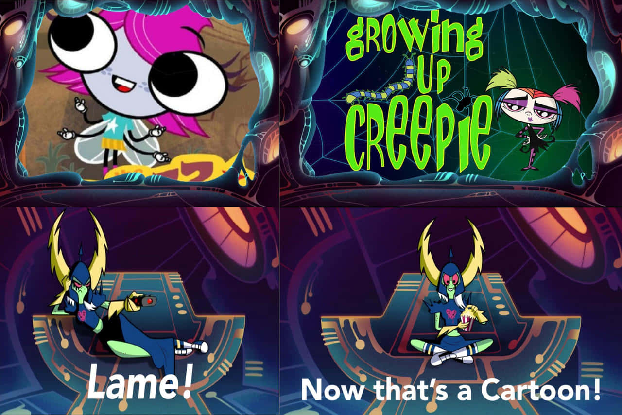 Growing Up Creepie, Four-panel cartoon, spaceship, HD Desktop Wallpaper
