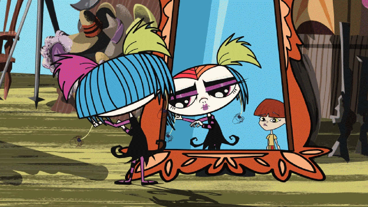 Growing Up Creepie, blue hair, purple glasses, HD Desktop Wallpaper
