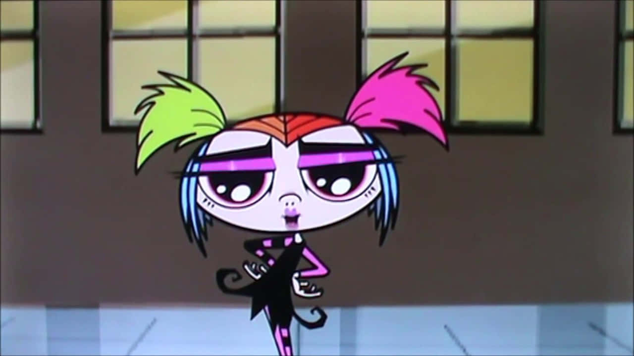 Growing Up Creepie, glossy floor, colorful pigtails, HD Desktop Wallpaper