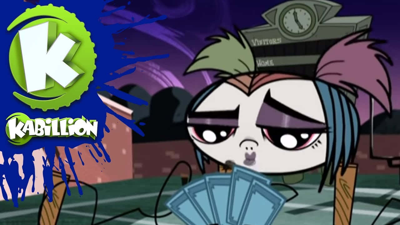 Growing Up Creepie, playing cards, graffiti-streaked room, HD Desktop Wallpaper