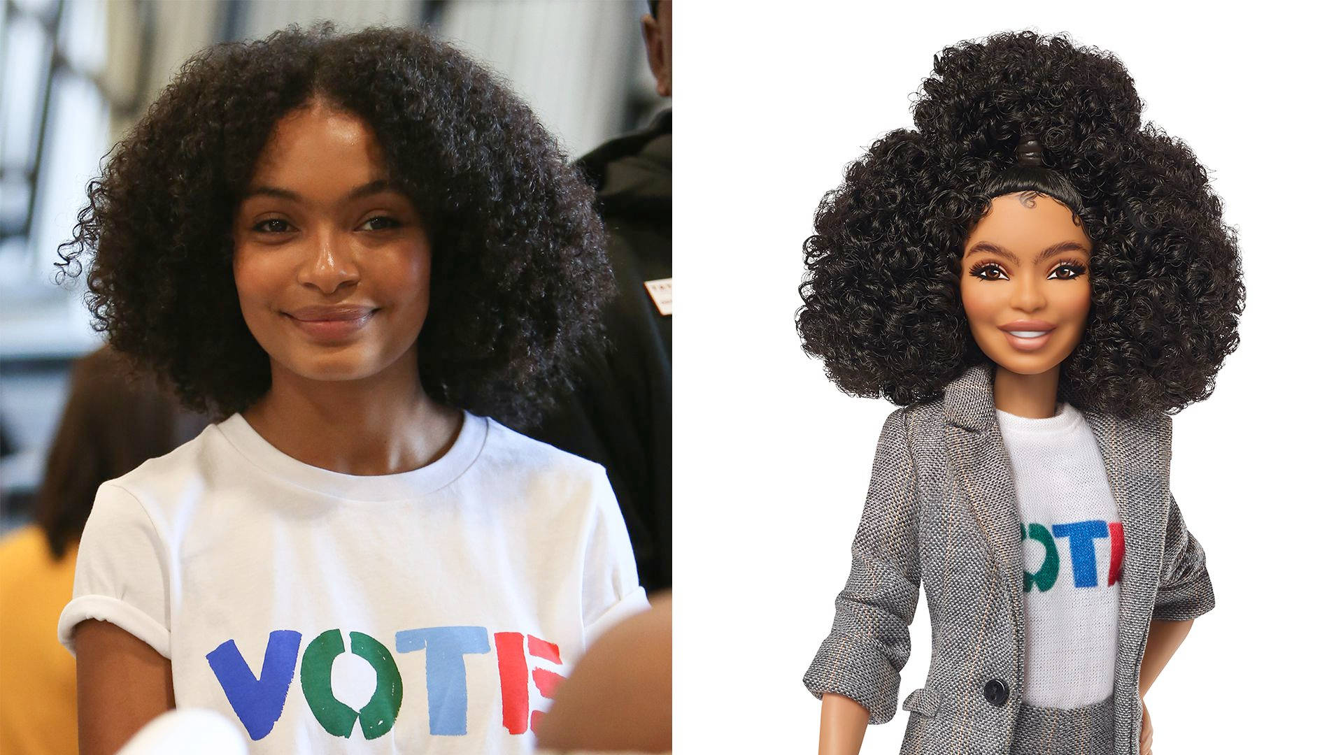 Grown Ish, VOTE shirt, afro hairstyle, Full HD Desktop Wallpaper