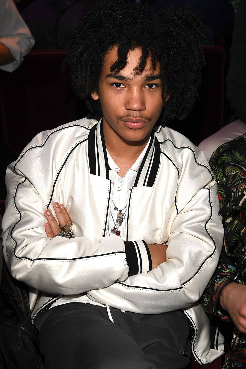 Grown Ish, white satin jacket, curly hair, SD Phone Wallpaper