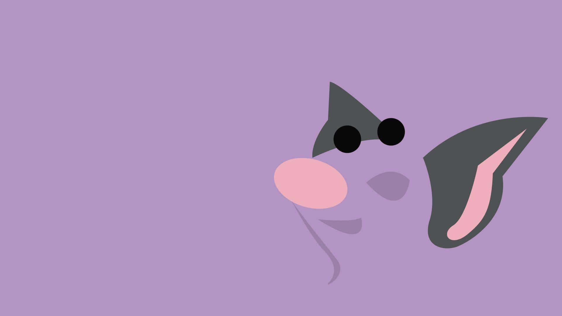 Grumpig, large black eyes, pink inner ears, Full HD Desktop Wallpaper