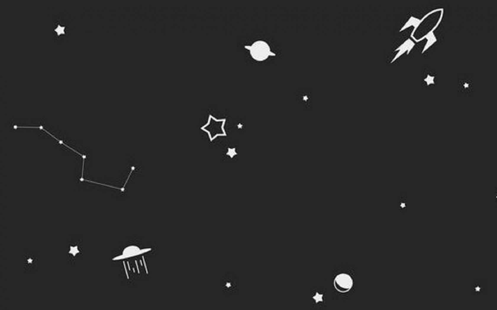 Grunge Aesthetic Mac, 1680 x 1050, white minimalist icons, HD Desktop Wallpaper