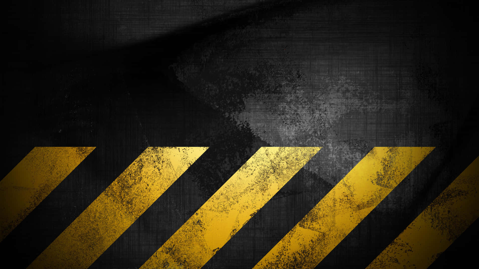 Grunge Aesthetic Mac, black grungy surface, bold yellow diagonal stripes, Full HD Desktop Wallpaper