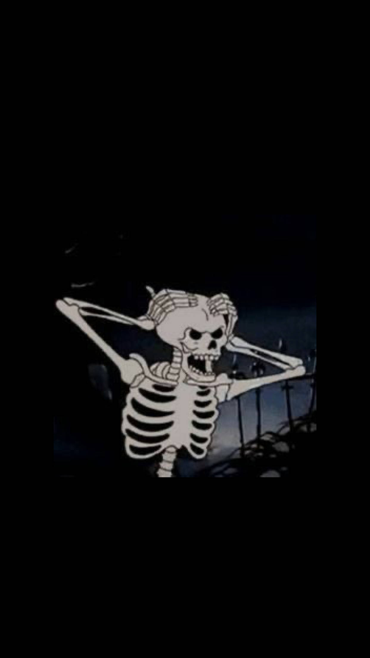cartoon skeleton, witch hat, dab pose, Full HD Phone Wallpaper
