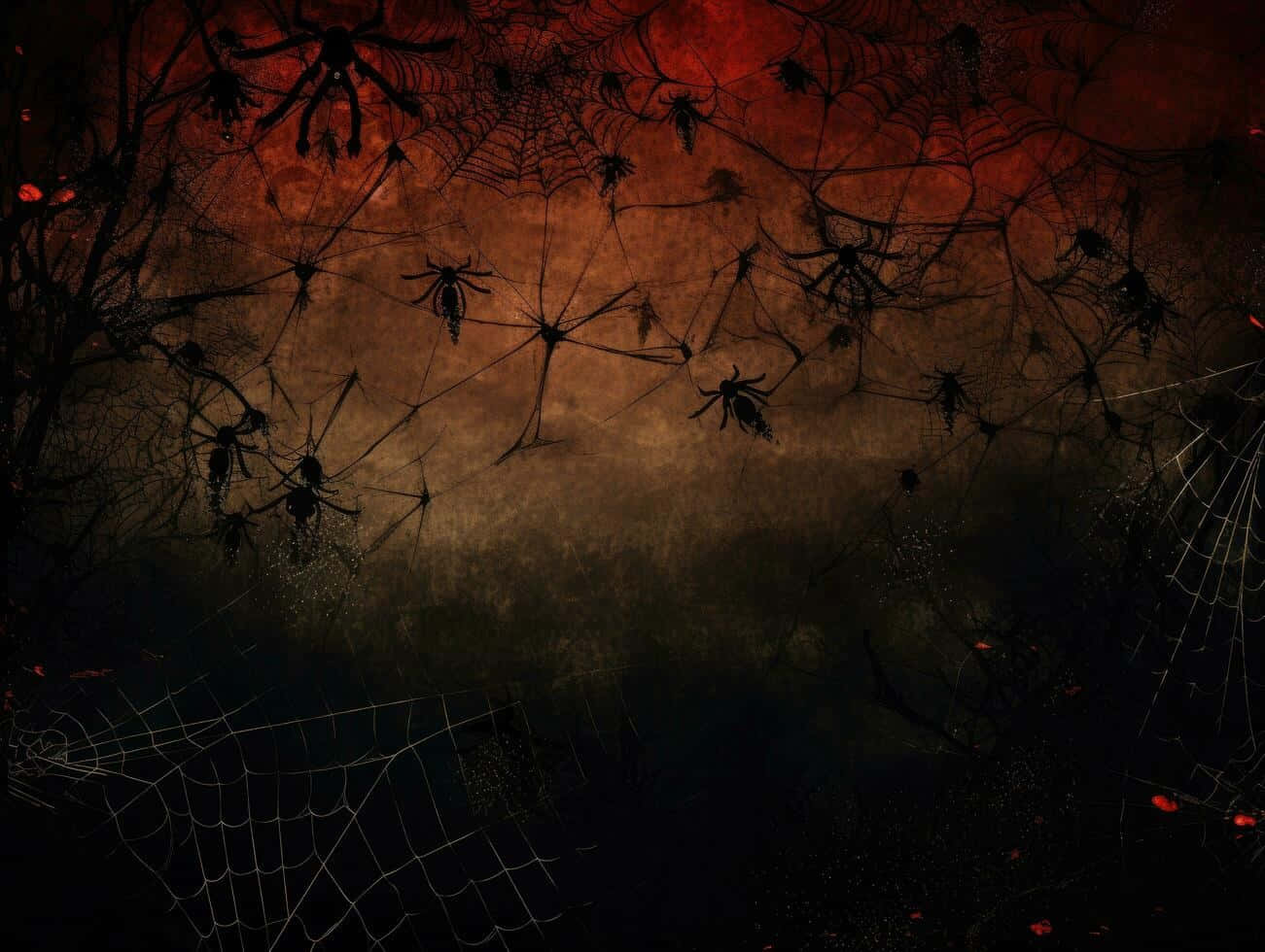 Grunge Halloween, spider, webs, HD Desktop Wallpaper