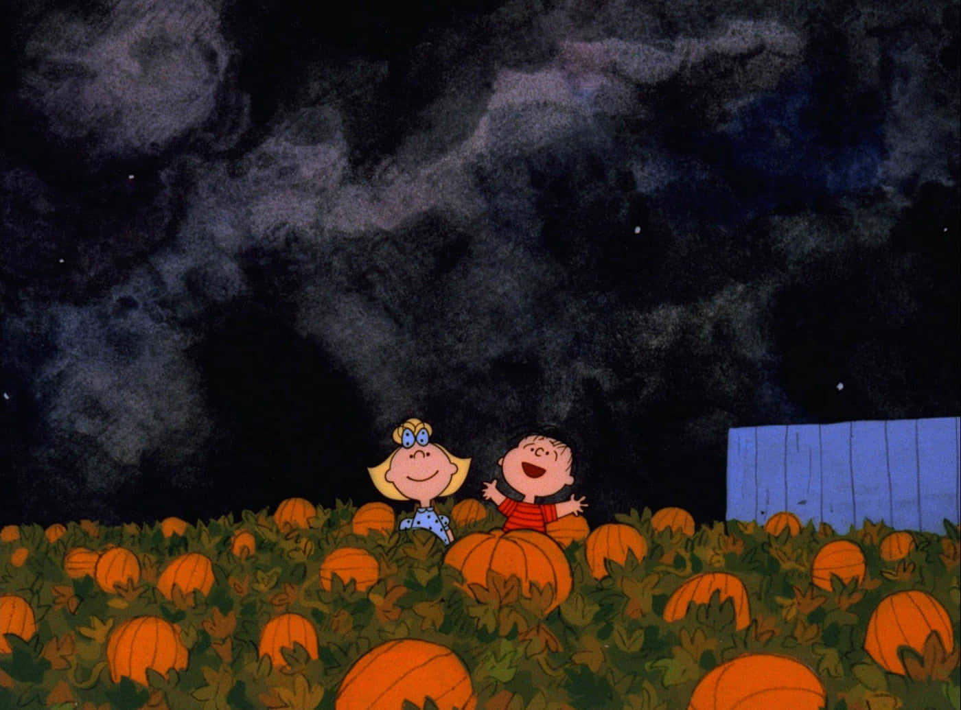 Grunge Halloween, pumpkin patch, cartoon, HD Desktop Wallpaper