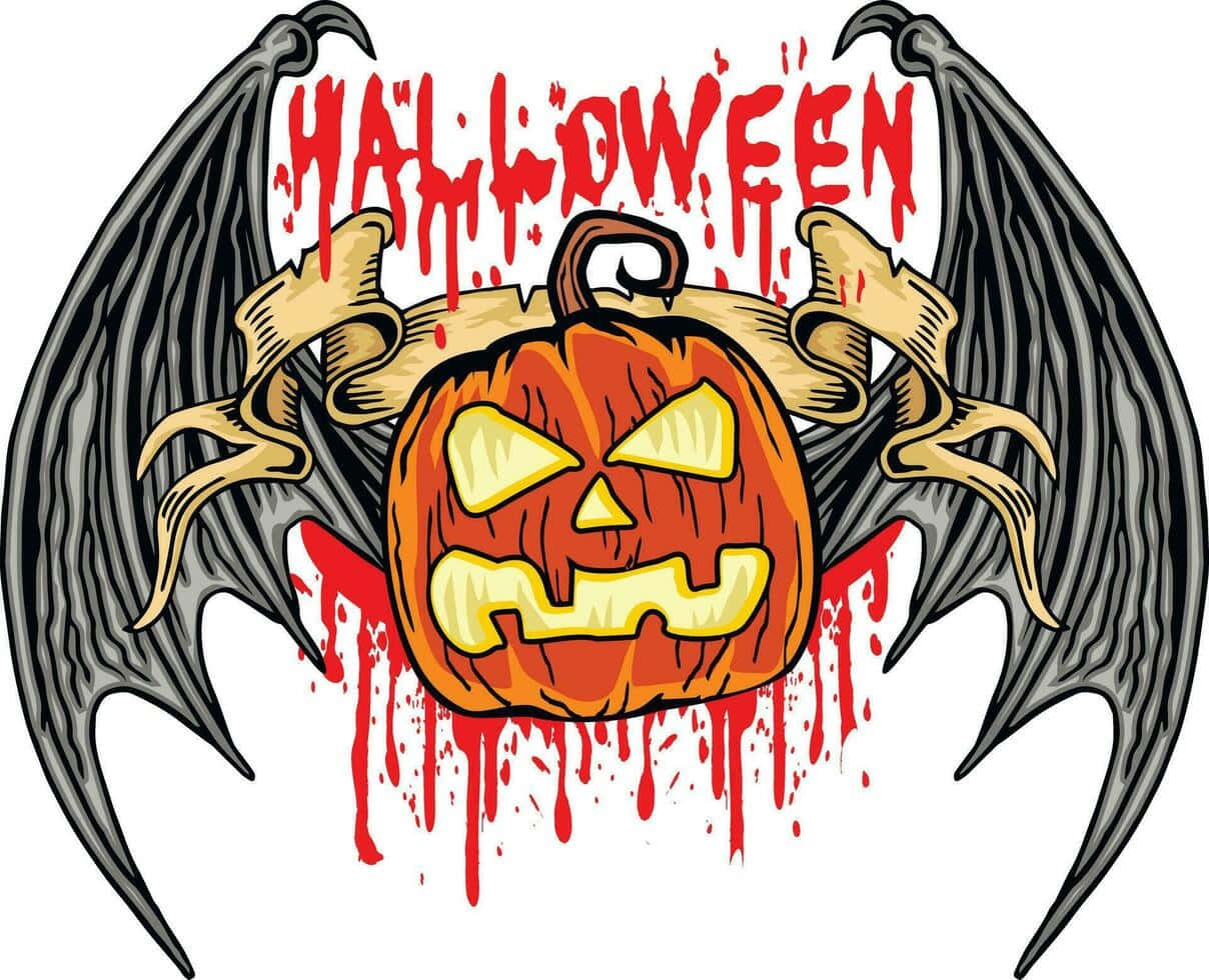 jack-o'-lantern, glowing yellow eyes, teeth, SD Desktop Wallpaper