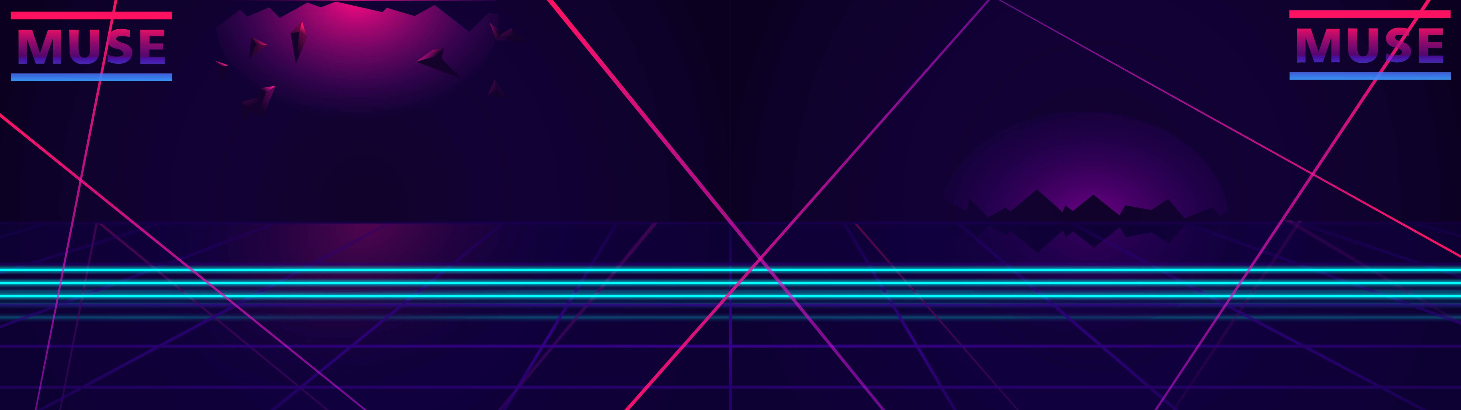 5120x1440, neon purple, dark purple retro-futuristic night sky, 5K Desktop Wallpaper