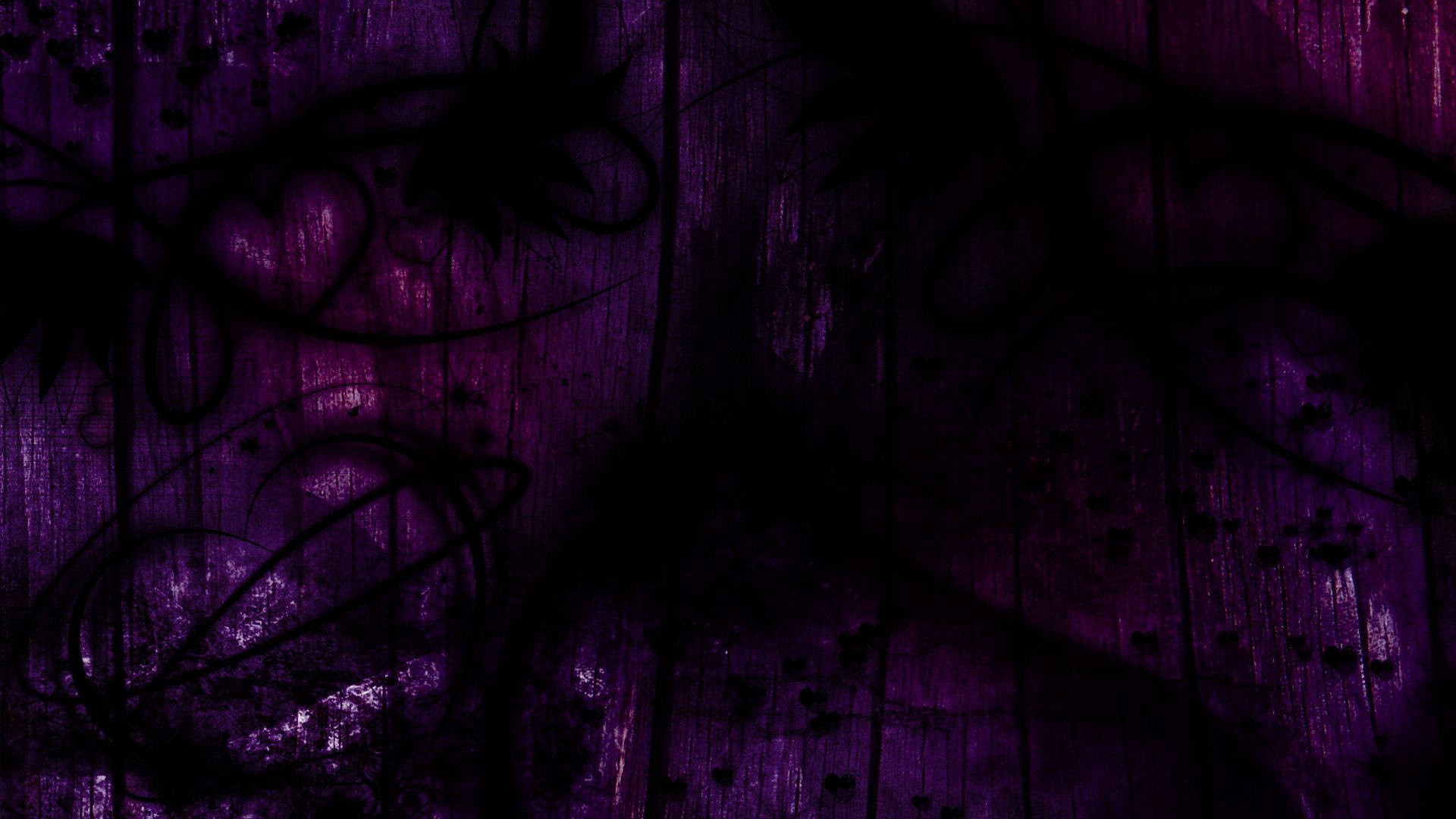 dark purple, black floral silhouettes, vertical grain patterns, Full HD Desktop Wallpaper