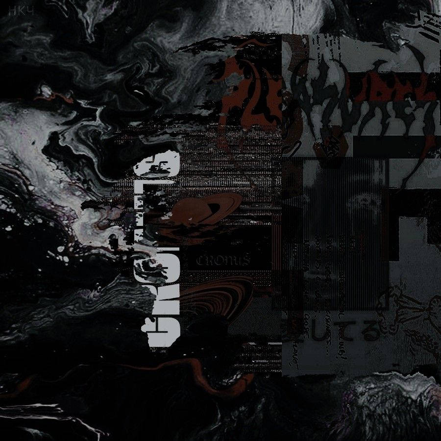 red black and white grunge pfp, dark abstract digital collage, swirling black and gray textures, SD Desktop Wallpaper