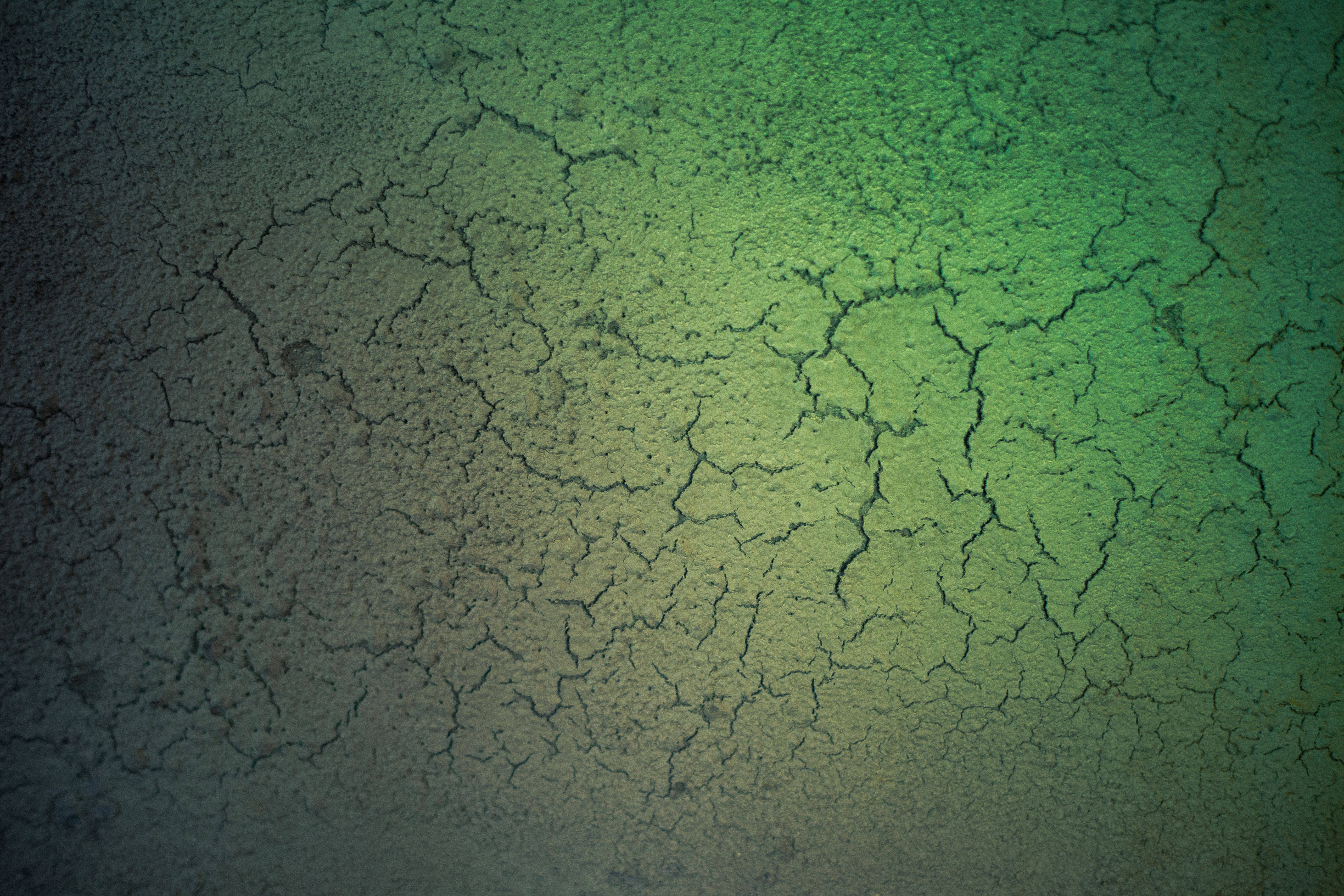 green soil cracks, cracked earth, dark gray, 5K Desktop Wallpaper