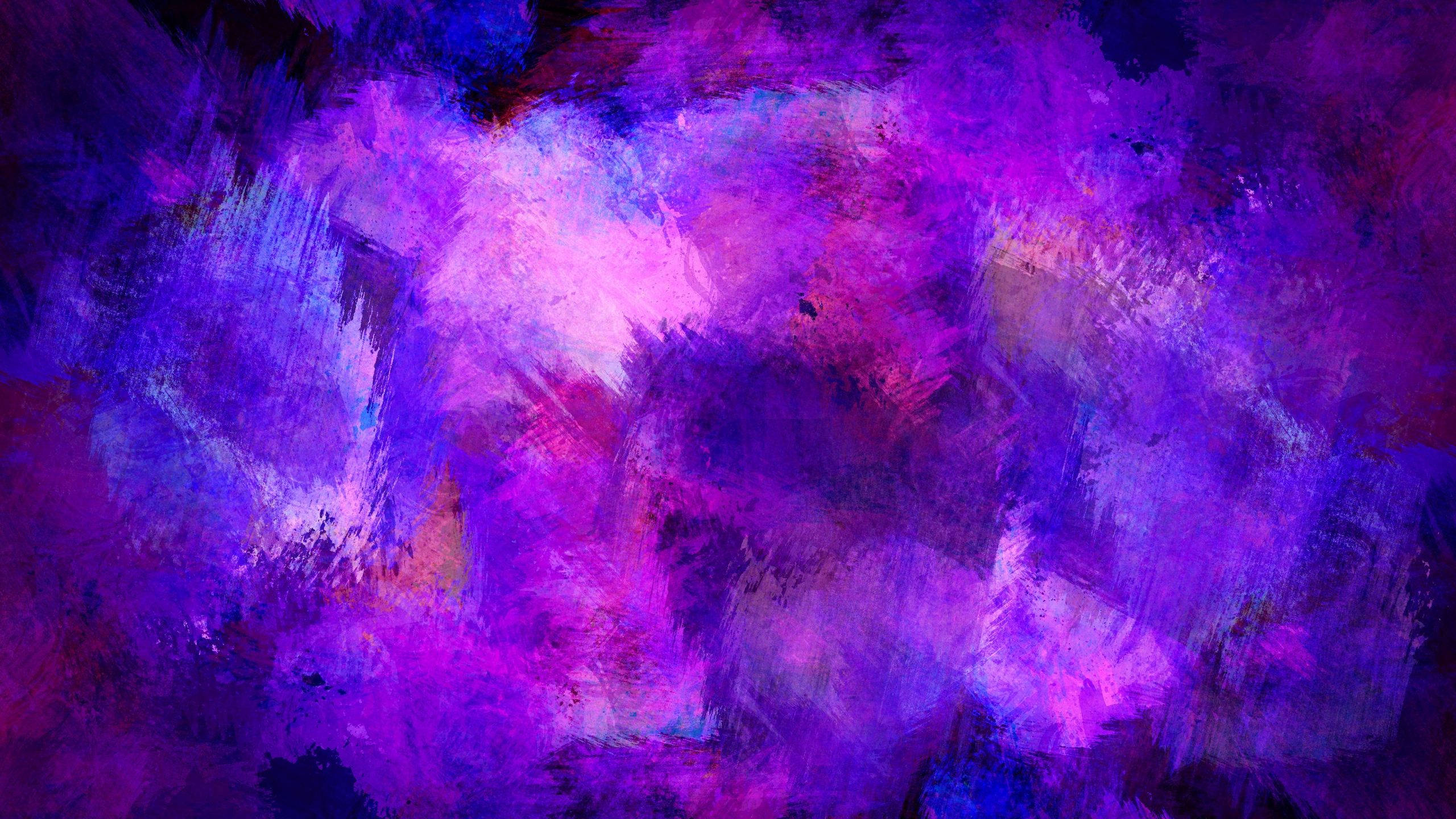 purple brushstrokes, deep purples, pinks, 2K Desktop Wallpaper
