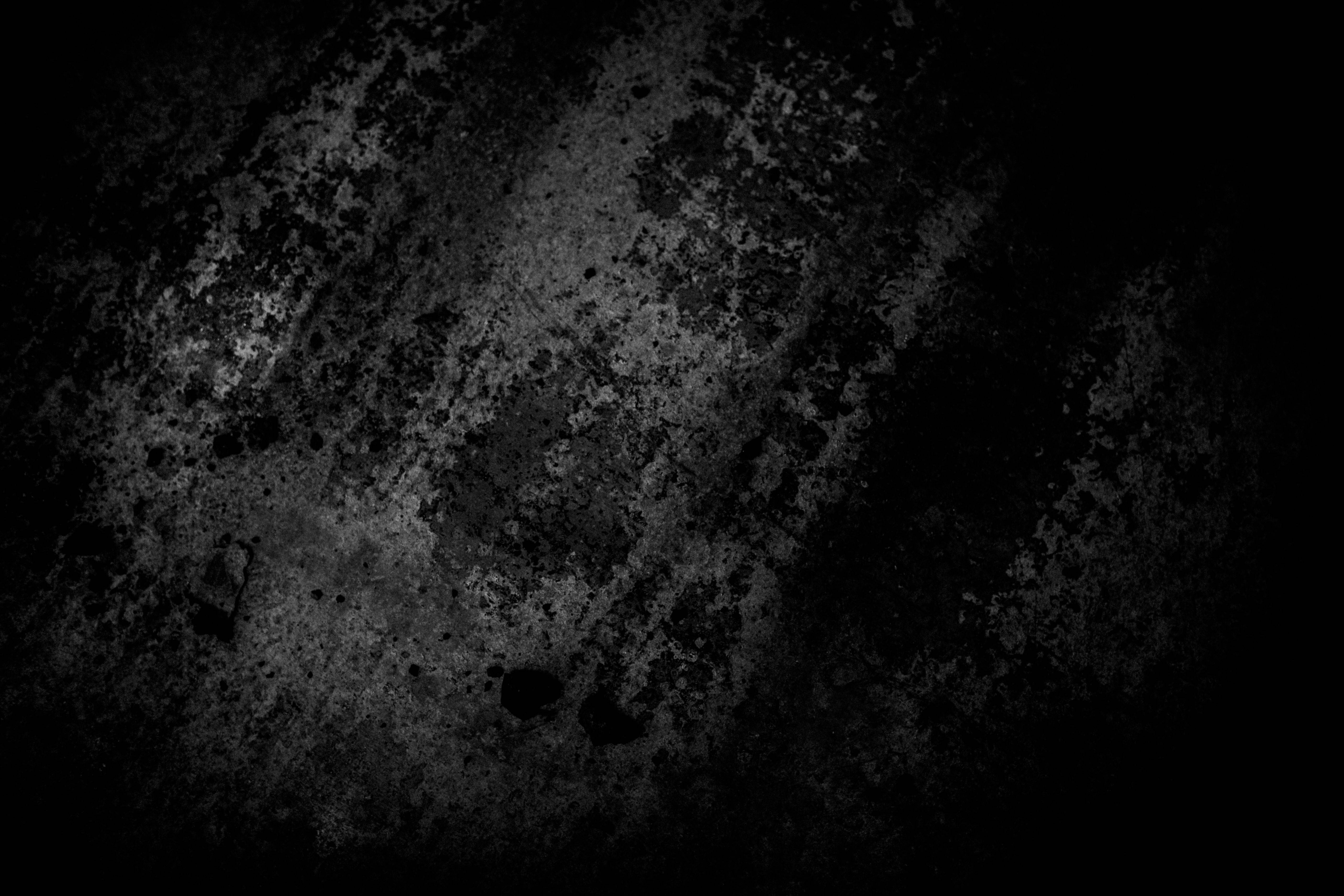 black grunge texture, monochrome, splattered grime, 5K Desktop Wallpaper