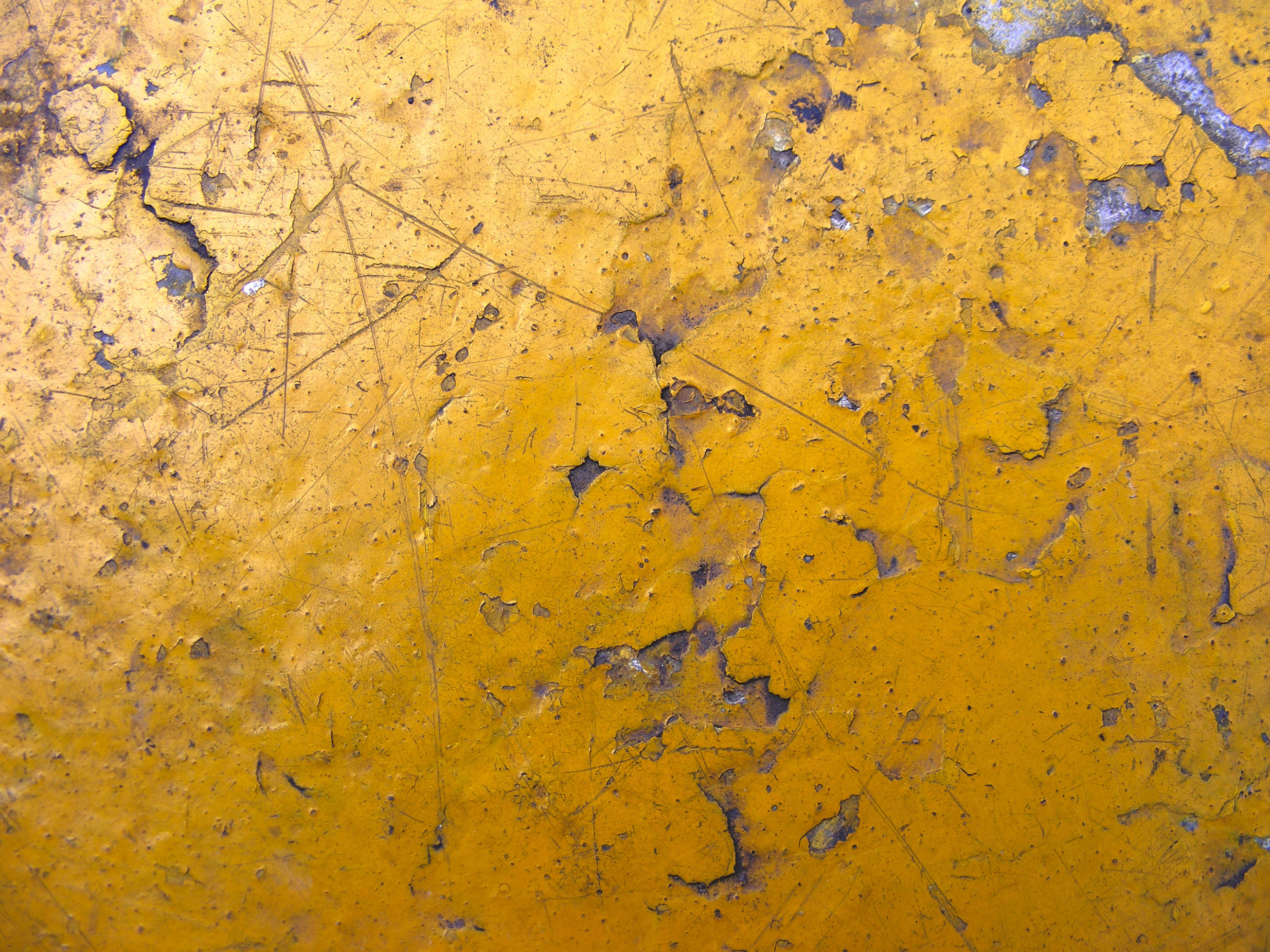 cracking yellow paint, peeling flakes, scratches, 2K Desktop Wallpaper