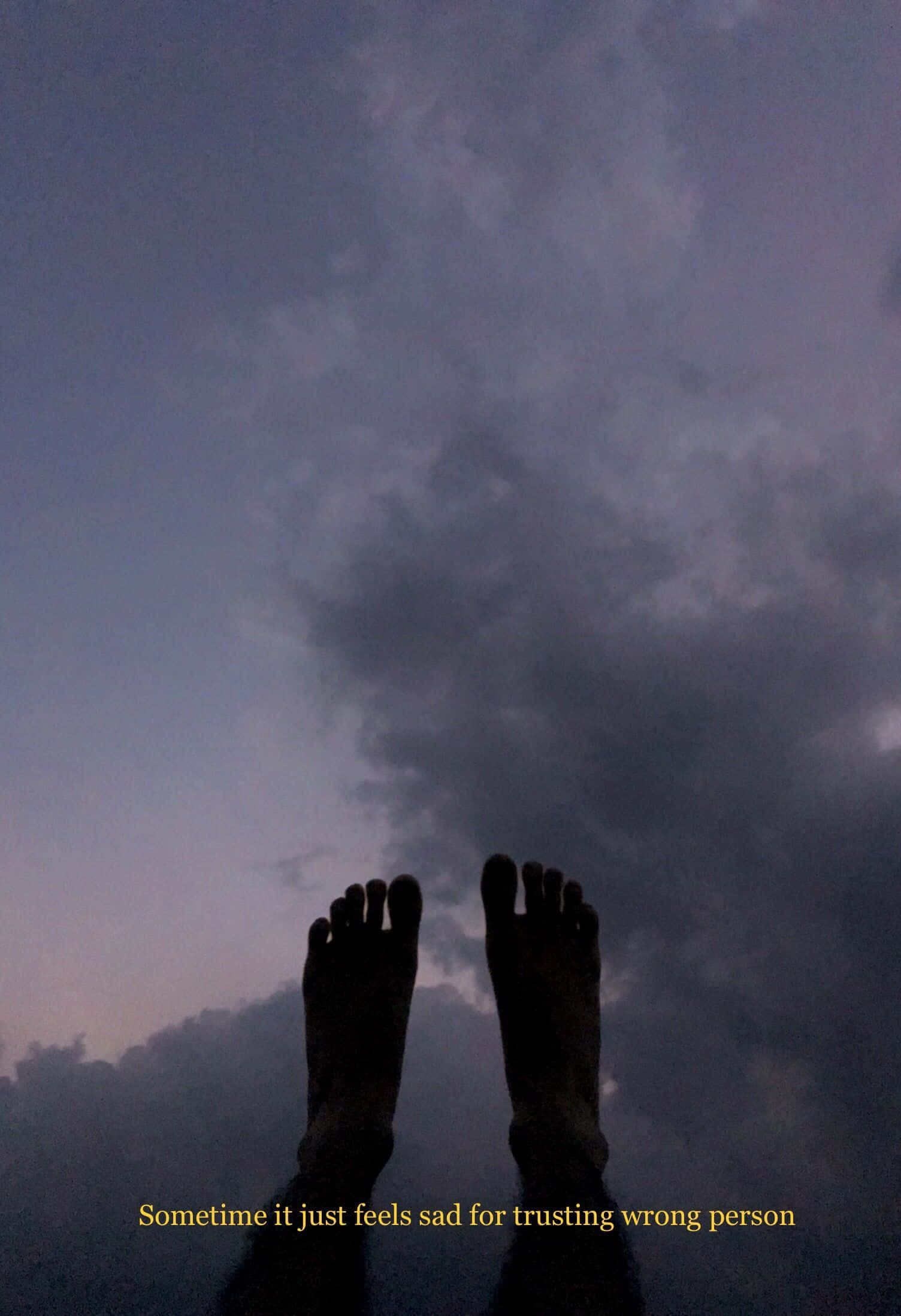 Grunge Tumblr Aesthetic, twilight sky, textured clouds, Full HD Phone Wallpaper