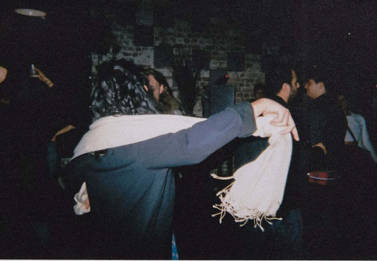 Grunge Tumblr Aesthetic, dimly lit club, brick wall, HD Desktop Wallpaper