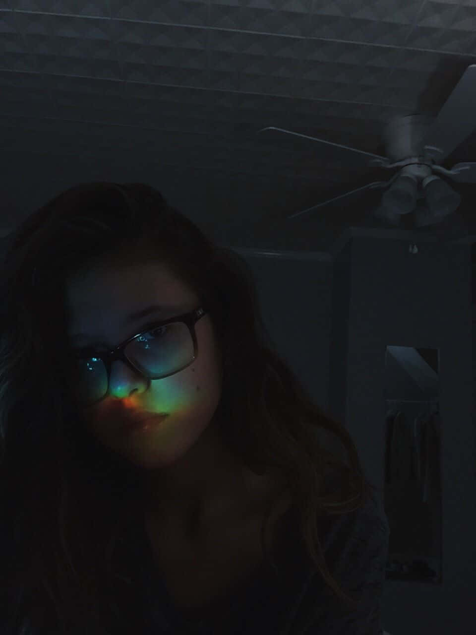 Grunge Tumblr Aesthetic, glasses, young woman, HD Phone Wallpaper